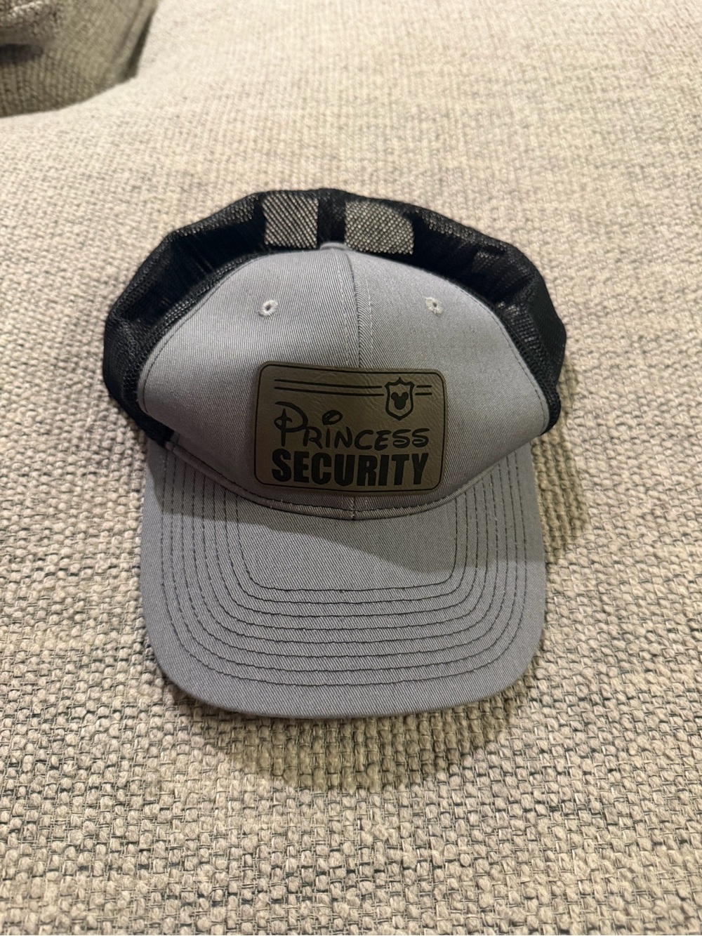 Princess Security Kids Trucker Hat - Gray & Black